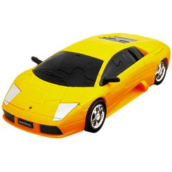 Lamborghini Murcielago 3D Jigsaw Puzzle in Yellow
