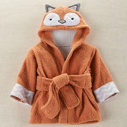 Baby's Rub-a-dub, Fox in the Tub Hooded Spa Robe