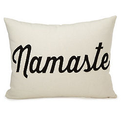 Namaste Throw Pillow