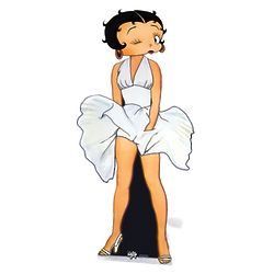 Betty Boop in Blowing White Dress Stand-In Cutout