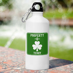 Personalized Property o' Irish Water Bottle