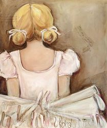 Beautiful Ballerina - Blonde Wall Art Canvas Reproduction
