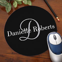Personalized Classic Monogram Mouse Pad