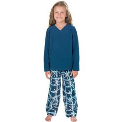 Girl's Snowflake Fleece Pajamas
