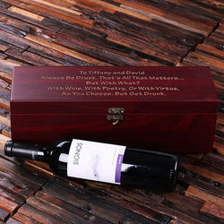 Personalized Engraved Wine Case and Toolkit