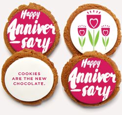 The New Chocolate Anniversary Message Cookies