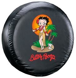 Betty Boop on Bamboo Island Spare Tire Cover