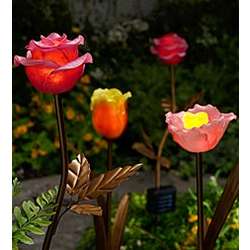Solar Rose Garden Stake