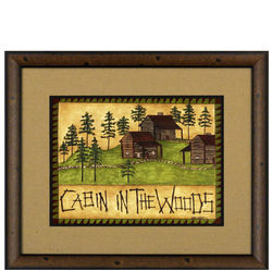 Cabin in the Woods Framed Print