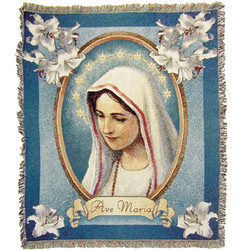 Ave Maria Tapestry Throw
