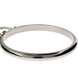 Engravable Sterling Silver Baby Bangle Bracelet