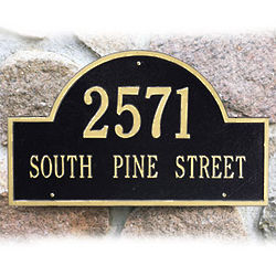 Arch Marker Address Plaque