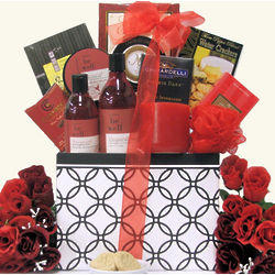Candelight Romance and Spa Anniversary Gift Basket