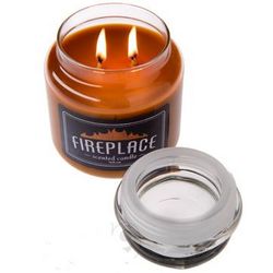 Fireplace Scented Jar Candle