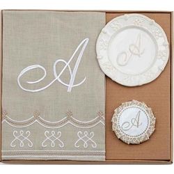 Monogram Towel and Soap Gift Set