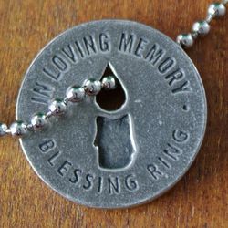 Memorial Blessing Pewter Charm