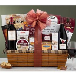 Napa And Sonoma Red Wine Duet Gift Basket