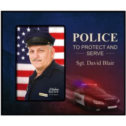 Personalized Police Picture Frame