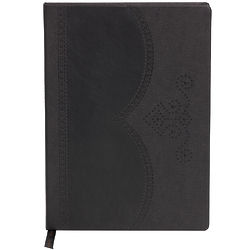 Men's Large Black Gilded Edge Notebook