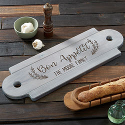 Personalized Rustic Farmhouse Wooden Serving Board