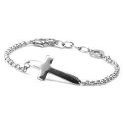 Engraved Personalized Cross Bracelet