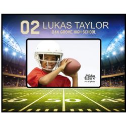 Personalized Football Field Lights Picture Frame