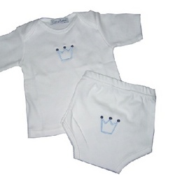 Little Prince Infant Tee and Matching Diaper Cover