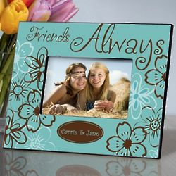 Personalized Trendy Turquoise Everlasting Friends Picture Frame