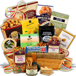 Gourmet Snacks Sympathy Gift Basket