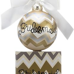 Personalized Bridesmaid Christmas Ornament
