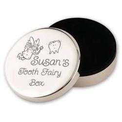 Personalized Silver-Plated Tooth Fairy Box