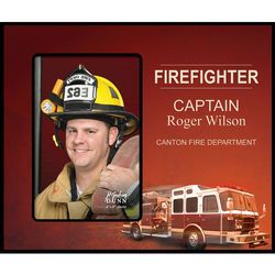 Personalized Firefighter Picture Frame