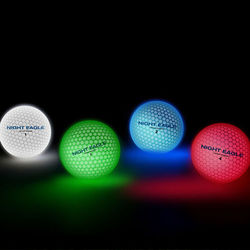 6 Night Eagle Light Activated LED Golf Balls