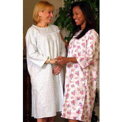 Women's Adaptive Flannel Backwrap Gown