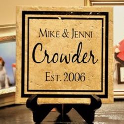Personalized Small Name and Date Established Tile