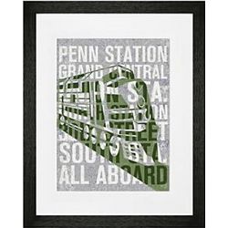 Places to Go Framed Train Wall Art