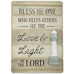 Love & Light of the Lord Lighthouse Wall Plaque