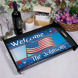 July 4th Personalized Serving Tray