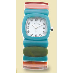 Multicolored Stretch Bracelet Watch