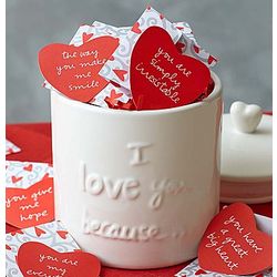 30 Days of I Love You Because Notes in Canister