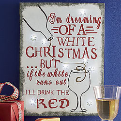 I'm Dreaming of a White Christmas Lighted Wall Art