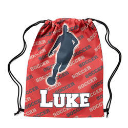 Personalized Drawstring Soccer Tote