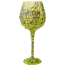 Welcome to My Web Super Bling Wine Glass