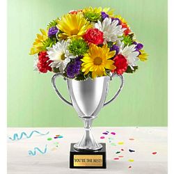 You're the Best! Award Bouquet in Trophy Vase