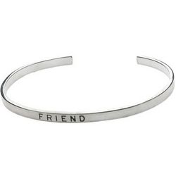 Sterling Silver Friendship Stackable Bracelet - FindGift.com