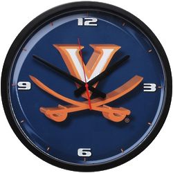 Virginia Cavaliers Team Colors Round Wall Clock