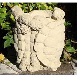 Cast Stone Turtle Vista Planter