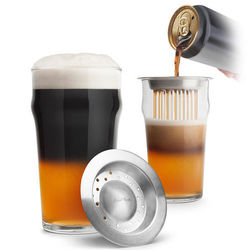Black and Tan Beer Glass Set