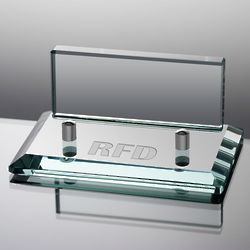 Personalized Professional Jade Glass Business Card Holder