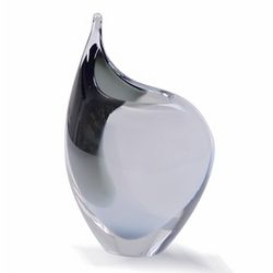 Black and White Asymmetric Crystal Vase